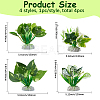 4Pcs 4 Styles Plastic Sea Grass Display Decorations DJEW-GF0001-85-2