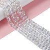 Electroplate Glass Beads Strands EGLA-D018-8x8mm-01-2