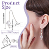 BENECREAT 24Pcs 3 Colors Brass Micro Pave Clear Cubic Zirconia Earring Hooks KK-BC0009-90-2