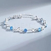 Heart Alloy Rhinestone Pendant Necklaces & Link Bracelets Sets FS-WGED12D-01-3