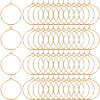 200Pcs Brass Wine Glass Charm Rings KK-SP0001-31B-G-1