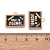 Back to School Alloy Enamel Pendants ENAM-Q004-01KCG-03-3