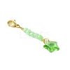 Star Glass & Seed Beads Pendant Decoration HJEW-JM02111-5
