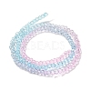 Transparent Painted Glass Beads Strands X1-DGLA-A034-T2mm-A22-5
