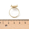 Adjustable Brass 4 Prong Ring Settings KK-K414-04D-G-4