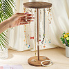Round Wood Jewelry Necklace Display Organizer Hanging Tower Rack NDIS-TAC0001-01B-7
