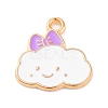 Alloy Enamel Charms ENAM-Q001-07G-04-1