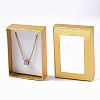 Rectangle Valentines Day Presents Packages Cardboard Jewelry Set Boxes X-CBOX-S001-90x65mm-03-5