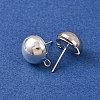 Brass Stud Earring Findings KK-G604-01S-06-2