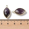 Natural Amethyst Pendants G-B009-01G-Q-3