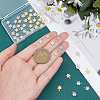 48Pcs 2 Colors Rack Plating Brass Charms KK-BC0011-97-3