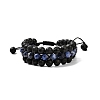 Men's 3-strand Braided Bead Bracelet BJEW-JB06960-01-1