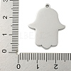 304 Stainless Steel Rhinestone Pendants STAS-U007-11A-P-3