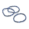 Natural Sodalite Beaded Stretch Bracelets BJEW-A117-A-36-1