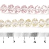 Transparent Painted Glass Beads Strands X1-DGLA-A034-T8mm-A25-3