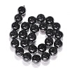 Natural Black Tourmaline Bead Strands G-H1603-16mm-5