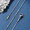 Non-Tarnish 304 Stainless Steel Snake Chains Necklaces X-STAS-F094-24P-1