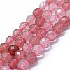 Natural Strawberry Quartz Beads Strands G-G927-27-1