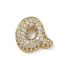 Brass Micro Pave Clear Cubic Zirconia Pendants KK-A300-02G-2
