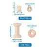 250 Pcs 2 Styles Wooden Empty Spools WOOD-TA0001-58-8