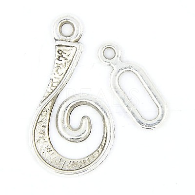 Tibetan Style Alloy Hook Clasps LF5077Y-1