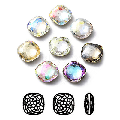 K9 Glass Rhinestone Cabochons RGLA-P035-03A-M-1