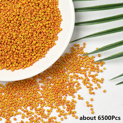 200G Opaque Colours Seep Glass Seed Beads SEED-FYW0003-14B-1