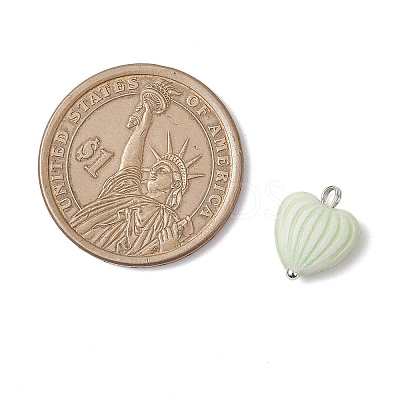 Craft Style Acrylic Pendants PALLOY-JF04253-02-1