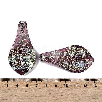 Lampwork Big Pendants FOIL-K003-01-1
