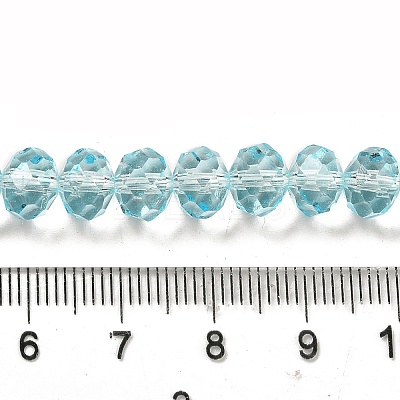 Transparent Baking Paint Glass Beads Strands DGLA-A034-T8mm-D12-1