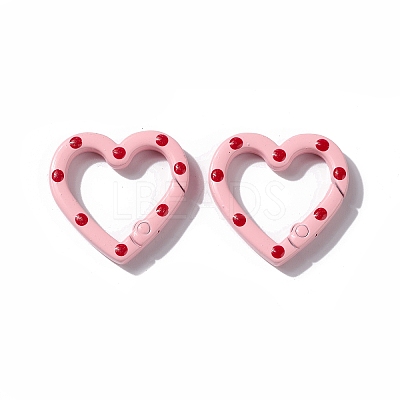 Spray Painted Alloy Spring Gate Rings PALLOY-F293-03-1
