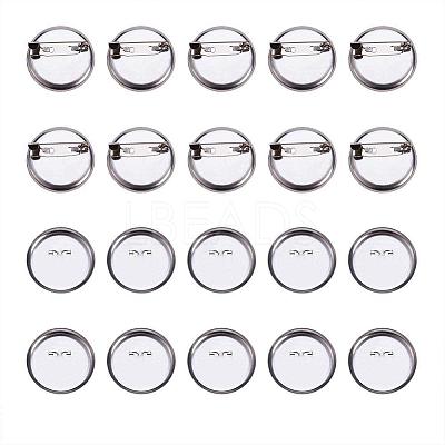 DIY Iron Brooch Findings IFIN-PH0023-60P-1