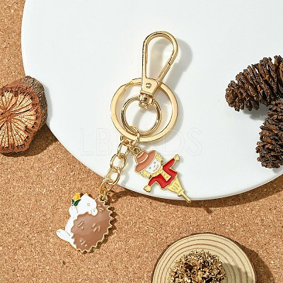 Hedgehog Alloy Enamel Keychain KEYC-YW00070-02-1