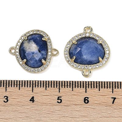 Natural Sodalite Faceted Oval Links G-B126-01G-04-1