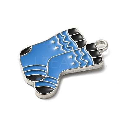 Winter Theme Alloy Enamel Pendants ENAM-M002-05L-P-1