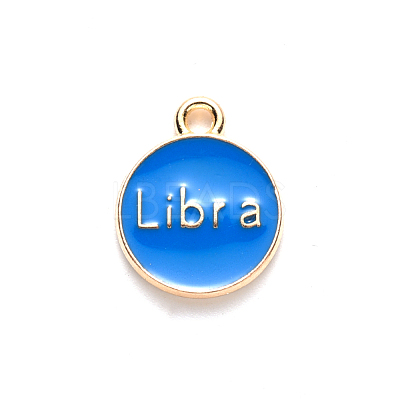 Alloy Enamel Pendants X-ENAM-S124-01A-02K-1
