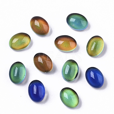 Translucent Glass Cabochons GLAA-T023-02A-1