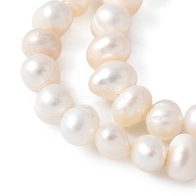 Natural Cultured Freshwater Pearl Beads Strands PEAR-I007-07Q-05C-1