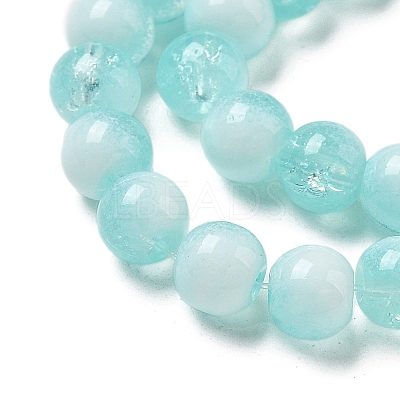 Crackle Glass Beads Strands GLAA-U001-6mm-02-1
