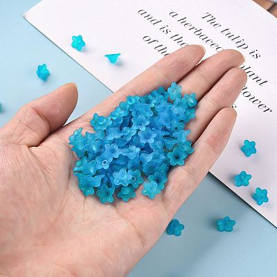 Transparent Acrylic Beads X-PL554-10-1