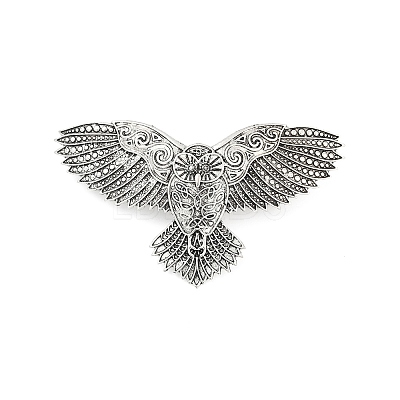 Viking Style Zinc Alloy Snap Hair Clips For Women PHAR-B090-01AS-03-1