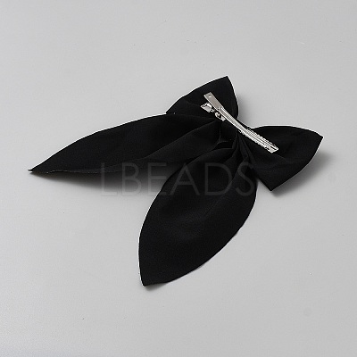 Polyester & Iron Alligator Hair Clips PHAR-WH0023-006P-C-1