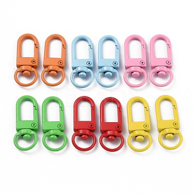 Zinc Alloy Baking Paint Swivel Snap Hooks Clasps PALLOY-H194-A-1