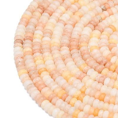 Natural Orange Aventurine Beads Strands G-P575-A02-4x2mm-01-1