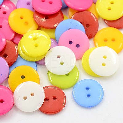 Acrylic Sewing Buttons BUTT-E084-E-M-1