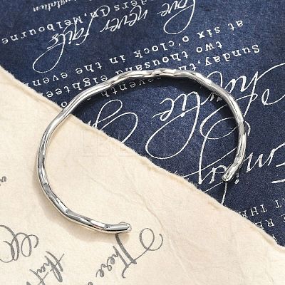 Non-Tarnish 304 Stainless Steel Cuff Bangles BJEW-H323-01P-1