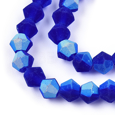 Imitate Austrian Crystal Bicone Frosted Glass Beads Strands LS-EGLA-A039-T3mm-MB06-1