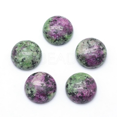 Natural Ruby in Zoisite Cabochons G-P393-R34-4MM-1