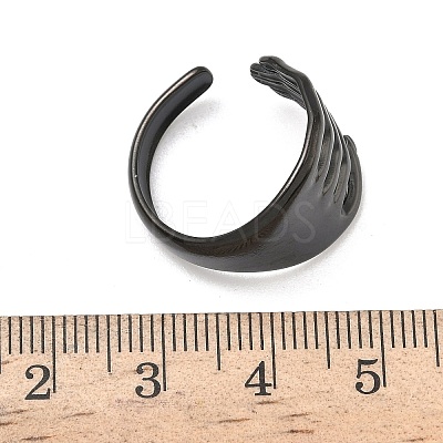 304 Stainless Steel Cuff Open Rings LS-RJEW-D338-02D-EB-1