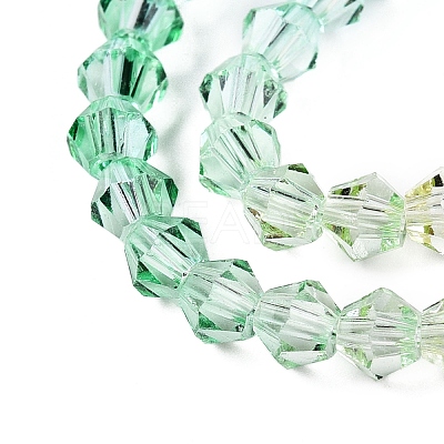 Gradient Color Baking Paint Glass Bead Strands X1-DGLA-A039-T6mm-A013-1